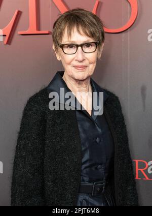 Susan Blommaert partecipa alla prima mondiale di "Dead Ringers" di Amazon prime Video al Metrograph di New York il 3 aprile 2023 Foto Stock