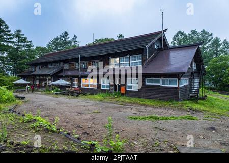 Parco nazionale di Oze, Hinoematamura (villaggio di Hinoemata), Fukushima, Giappone, Asia orientale, Asia Foto Stock