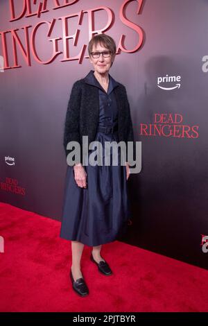 NEW YORK, NEW YORK - 03 APRILE: Susan Blommaert partecipa alla prima mondiale di "Dead Ringers" di prime Video al Metrograph il 03 aprile 2023 a New York City. Foto Stock