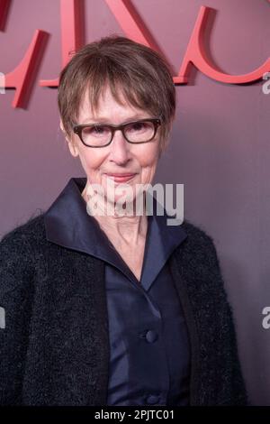 NEW YORK, NEW YORK - 03 APRILE: Susan Blommaert partecipa alla prima mondiale di "Dead Ringers" di prime Video al Metrograph il 03 aprile 2023 a New York City. Foto Stock