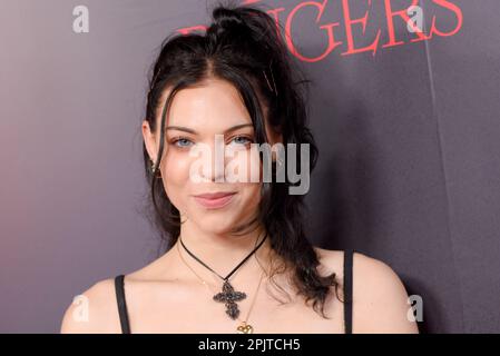 New York, Stati Uniti. 03rd Apr, 2023. Natalie Bade partecipa alla prima serie di prime Video 'Dead Ringers' al Metrograph di New York, NY, il 3 aprile 2023. (Foto di Efren Landaos/Sipa USA) Credit: Sipa USA/Alamy Live News Foto Stock