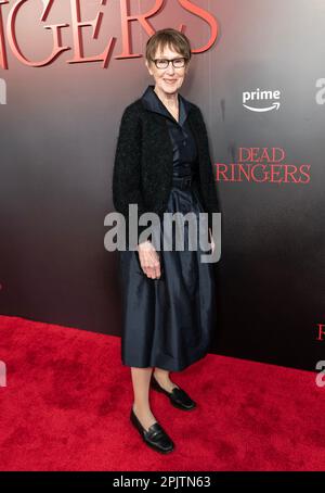 New York, Stati Uniti. 03rd Apr, 2023. Susan Blommaert partecipa alla prima mondiale 'Dead Ringers' di Amazon prime Video al Metrograph (Photo by Lev Radin/Pacific Press) Credit: Pacific Press Media Production Corp./Alamy Live News Foto Stock