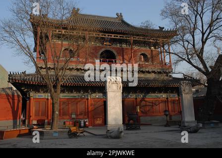 Tempio di Zhihua, dinastia Ming del 1443 d.C. Pechino; Cina Foto Stock