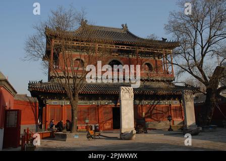 Tempio di Zhihua, dinastia Ming del 1443 d.C. Pechino; Cina Foto Stock