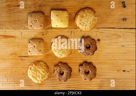 Biscotti assortiti di Corrado Assenza, maestro pasticciere del caffè Sicilia è uno dei più famosi pasticceri italiani. Corso Vittorio Emanuele, 125 Foto Stock