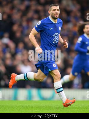 Londra, Regno Unito. 01st Apr, 2023. 01 Apr 2023 - Chelsea contro Aston Villa - Premier League - Stamford Bridge Mateo Kovacic di Chelsea durante la partita della Premier League a Stamford Bridge, Londra. Picture Credit: Notizie dal vivo su Mark Pain/Alamy Foto Stock