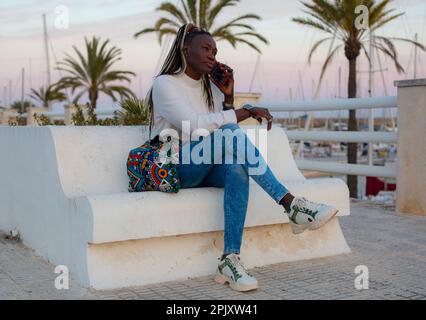 Capelli afro Foto Stock