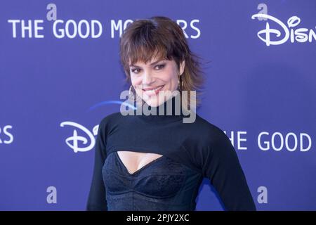 Roma, Italia. 04th Apr, 2023. L'attrice italiana Micaela Ramazzotti partecipa alla serie televisiva "The Good Mothers" allo Space Cinema moderno di Roma (Photo by Matteo Nardone/Pacific Press) Credit: Pacific Press Media Production Corp./Alamy Live News Foto Stock