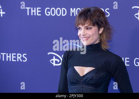 Roma, Italia. 04th Apr, 2023. L'attrice italiana Micaela Ramazzotti partecipa alla serie televisiva "The Good Mothers" allo Space Cinema moderno di Roma (Photo by Matteo Nardone/Pacific Press) Credit: Pacific Press Media Production Corp./Alamy Live News Foto Stock