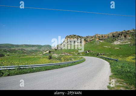 Valle dei vulcani. Logudoro meilogu. Bonorva. SS, Sardegna. Italia Foto Stock