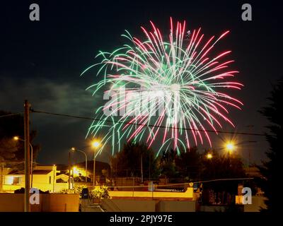 fuochi d'artificio durante la celebrazione estiva Foto Stock