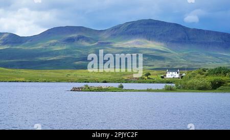 Dun Grianan broch, Isola di Skye Foto Stock