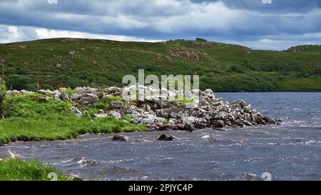 Dun Grianan broch, Isola di Skye Foto Stock