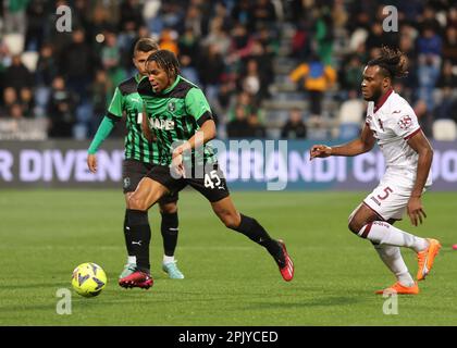 Reggio Emilia, Italia. 03rd Apr, 2023. Reggio Emilia 03 Aprile 2023 Stadio atleti D' Italia Serie A Tim 2022/23 Sassuolo -Torino nella foto : Larientém Armand Credit: Christian Santi/Alamy Live News Foto Stock