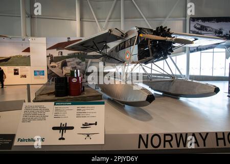 Fairchild 71C al Royal Aviation Museum of Western Canada a Winnipeg, Manitoba, Canada Foto Stock