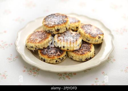 Torte gallesi fatte in casa ( bakestones ) Foto Stock