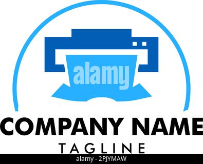 Stampa modello logo modello Vector Illustrazione Vettoriale
