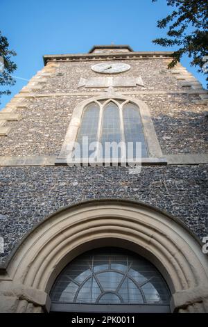Esterno della Chiesa di San Pietro, Wallingford Foto Stock