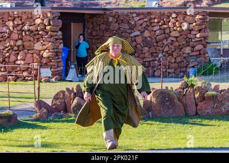 Oklahoma, Apr 1 2023 - persone che si preparano per il Pageant di pasqua al Wichita Mountains National Wildlife Refuge Foto Stock