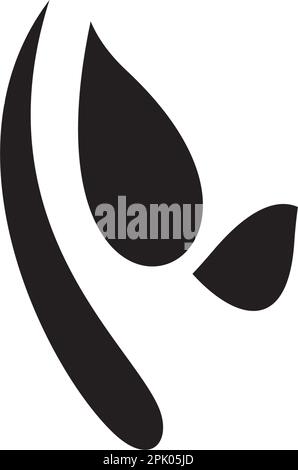 alien face stilizzato logo vettoriale icona design Illustrazione Vettoriale