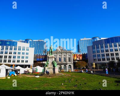 Gita della città nel cuore dell'Europa, Bruxelles, Belgio Foto Stock