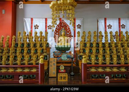 Nagoya, Giappone - 15 marzo 2023: L'OSU Kannon è un tempio buddista situato a Nagoya, Giappone. Foto Stock