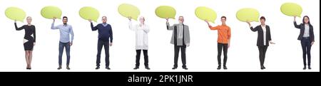 gruppo di persone di successo business con commenti Foto Stock