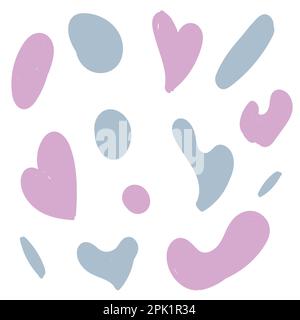 Sfondo astratto con macchie colorate. Illustrazione Vettoriale