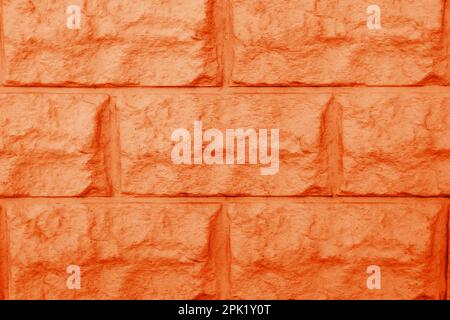 Struttura di muro di mattoni arancioni come sfondo Foto Stock