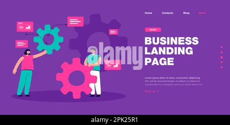 Persone che tengono gli ingranaggi in mano Illustrazione Vettoriale