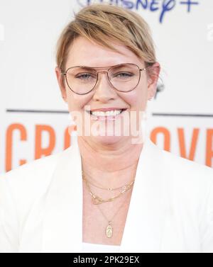 Erin o'Malley arriva alla Disney+ Original Series, la prima CROSSOVER che si tiene all'Hollywood Athletic Club di Los Angeles, CA martedì 4 aprile 2023. (Foto di Sthanlee B. Mirador/Sipa USA) Foto Stock