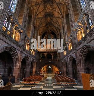 Scotts Lady Chapel, Liverpool Anglican Cathedral, St James' Mount, Liverpool, Merseyside, INGHILTERRA, REGNO UNITO, L1 7AZ Foto Stock