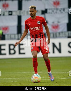 Francoforte, Germania. 04th Apr, 2023. 4th aprile 2023, Deutsche Bank Park, Francoforte, GER, DFB-Pokal, Eintracht Francoforte vs 1.Union Berlin, nella foto Djibril scrow (Francoforte) Credit: dpa/Alamy Live News Foto Stock