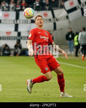 Francoforte, Germania. 04th Apr, 2023. 4th aprile 2023, Deutsche Bank Park, Francoforte, GER, DFB-Pokal, Eintracht Frankfurt vs 1.Union Berlin, nella foto Kristijan Jakic (Francoforte) Credit: dpa/Alamy Live News Foto Stock