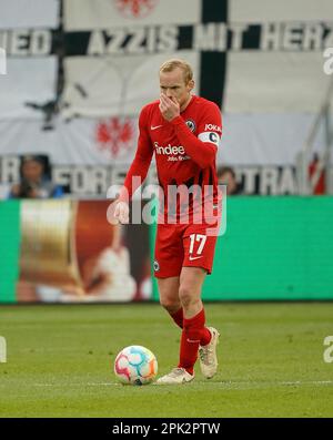 Francoforte, Germania. 04th Apr, 2023. 4th aprile 2023, Deutsche Bank Park, Francoforte, GER, DFB-Pokal, Eintracht Frankfurt vs 1.Union Berlin, nella foto Sebastian Rode (Francoforte) Credit: dpa/Alamy Live News Foto Stock