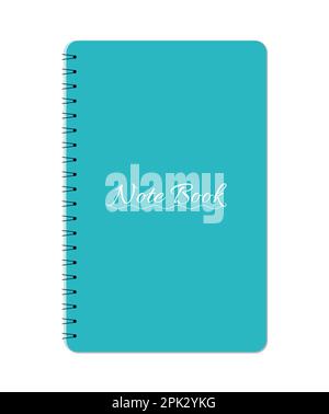 Illustrazione realistica del vettore del notebook Illustrazione Vettoriale