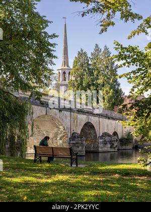 Wallingford Bridge, Wallingford, Oxfordshire Foto Stock