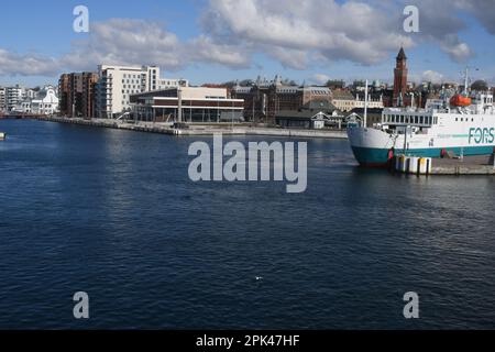 Helingborg/skaane//Svezia/05 aprile 2023/ Helingborg, città meridionale, fromland e mare, oresend oceano nella città meridionale di Swewden.. (Foto.Francis Joseph Dean/immagini del decano) Foto Stock