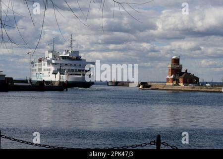 Helingborg/skaane//Svezia/05 aprile 2023/ Helingborg, città meridionale, fromland e mare, oresend oceano nella città meridionale di Swewden.. (Foto.Francis Joseph Dean/immagini del decano) Foto Stock