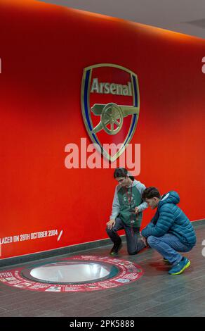 HIGHBURY, LONDRA, INGHILTERRA - Tour dello stadio Arsenal Emirates a Londra, Regno Unito Foto Stock
