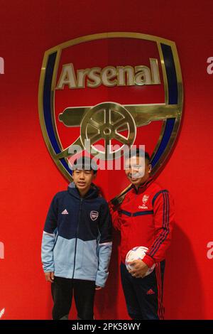 HIGHBURY, LONDRA, INGHILTERRA - Tour dello stadio Arsenal Emirates a Londra, Regno Unito Foto Stock