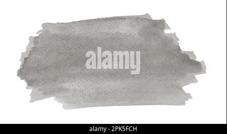 acquerello grigio astratto pittura a mano sfondo spot Foto Stock