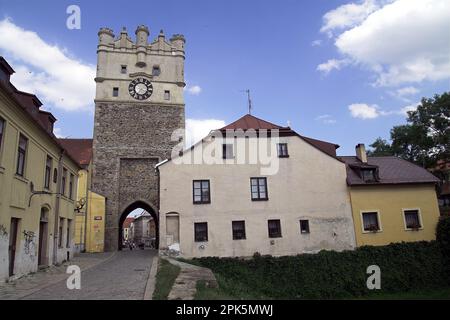 Jihlava, Czechy, Czechia, Tschechechhien, la porta gotica-rinascimentale di nostra Signora; Das Gotik-Renaissance-Stadttor Unserer Lieben Frau; brama miejska Foto Stock