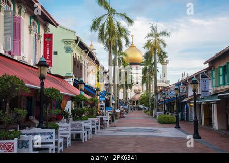 Kampong Glam, via araba, Singapore. Foto Stock