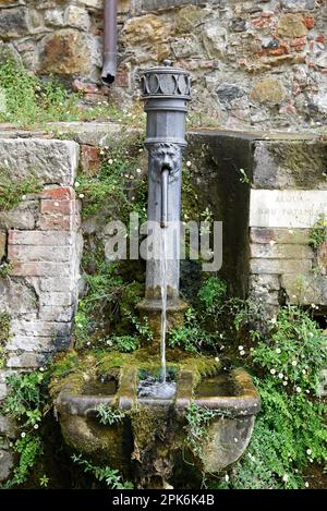 Fontana, Castelnuovo Magra, Provincia di la Spezia, Liguria, Italia Foto Stock