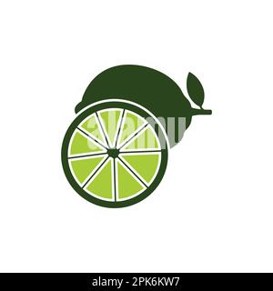 Icona verde limone. Illustrazione del simbolo EPS vettoriale modificabile. Illustrazione Vettoriale