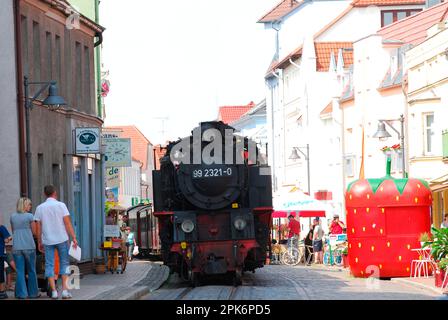 Estate, località di mare, Bad Doberan, Baederbahn, Molli, Meclemburgo-Pomerania occidentale, Germania Foto Stock