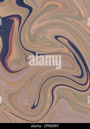 marmo. fondo astratto liquido con striature di pittura ad olio e acquerello Foto Stock