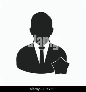 Icona del cliente apprezzato. EPS vettoriale stile piatto. Illustrazione Vettoriale