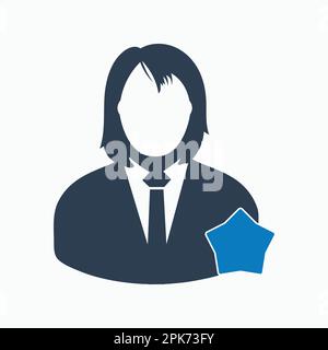 Icona del cliente apprezzato. EPS vettoriale stile piatto. Illustrazione Vettoriale